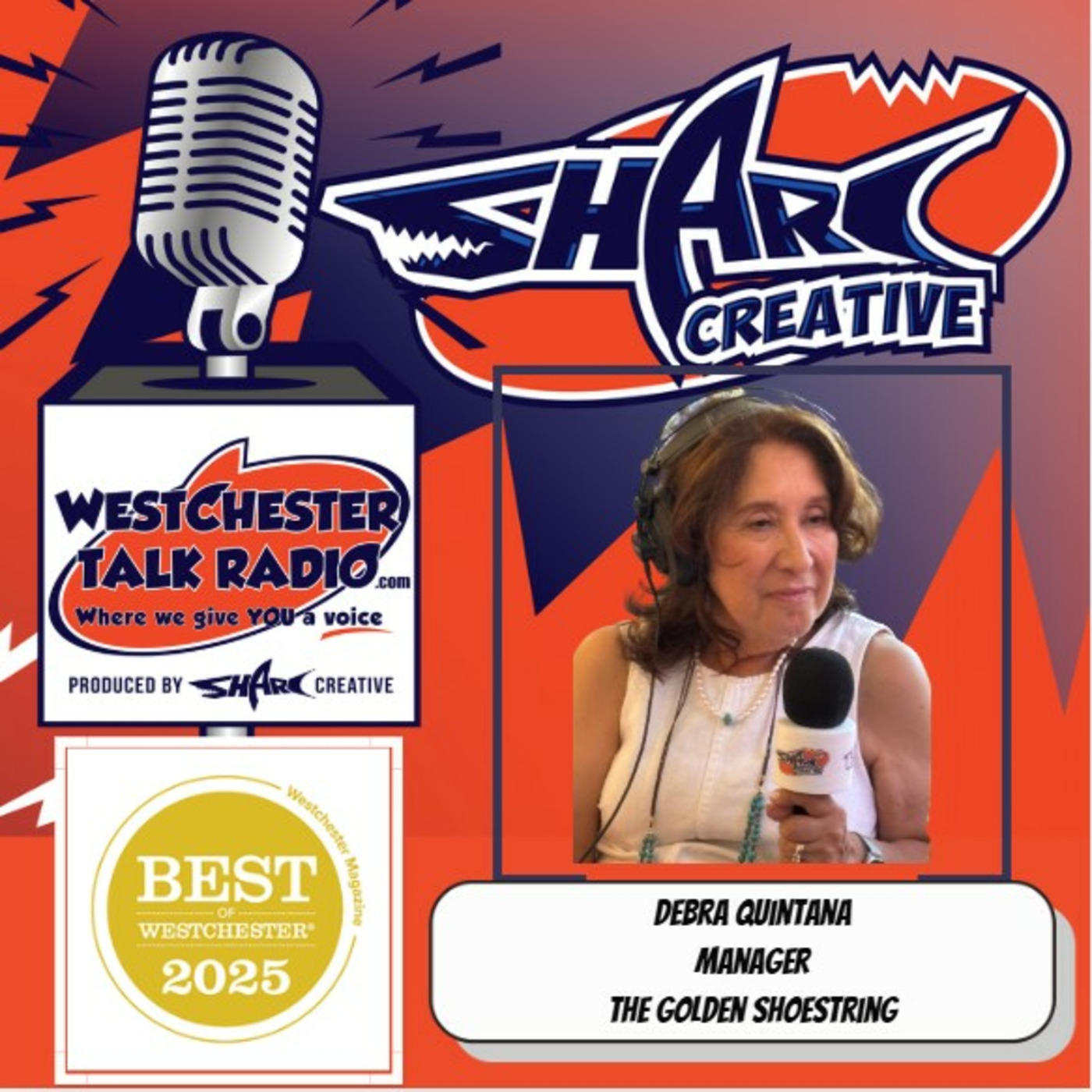 Episode 108: Westchester Magazine's 2025 Best of Westchester Party - with host Patricia Stark, and featuring Debra Quintana, Manager of The Golden Shoestring