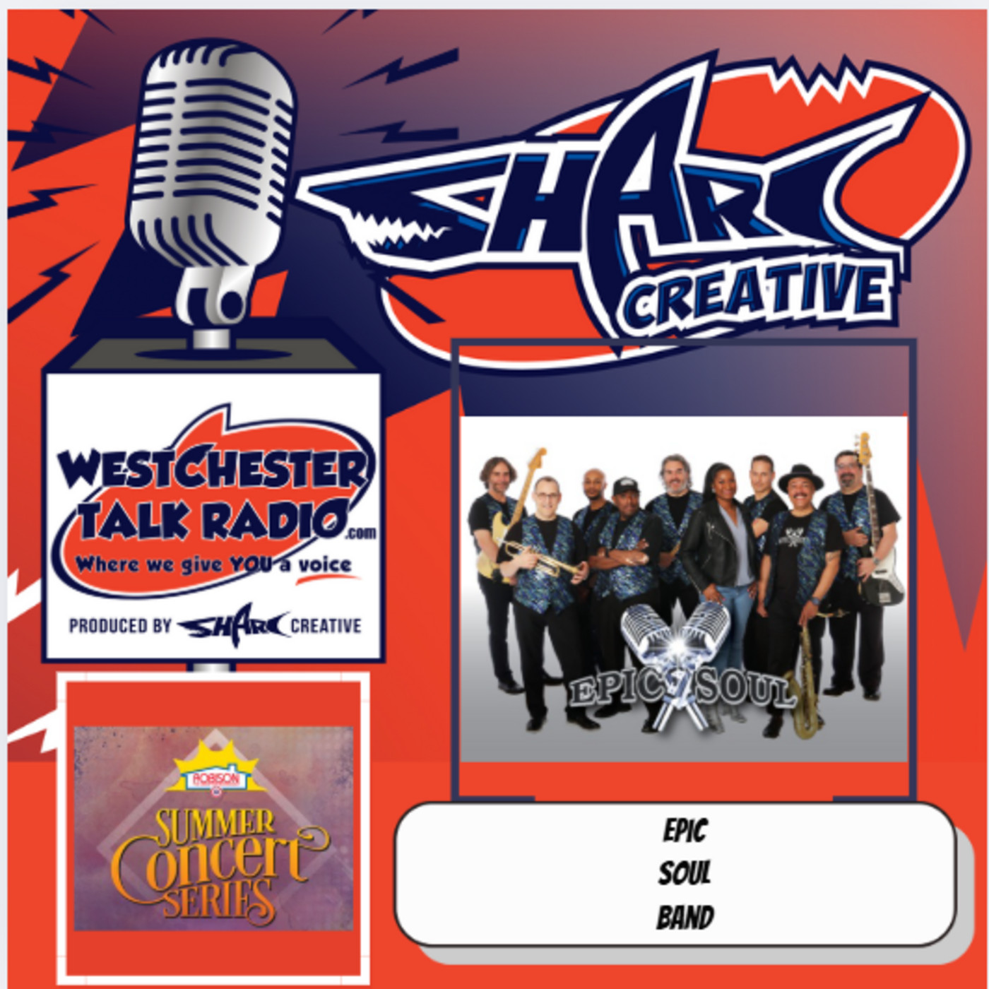 Episode 119: Robison Summer Concert Series, with host Jim Feldman and featuring Joe & Amedeo from EPICSOUL Band