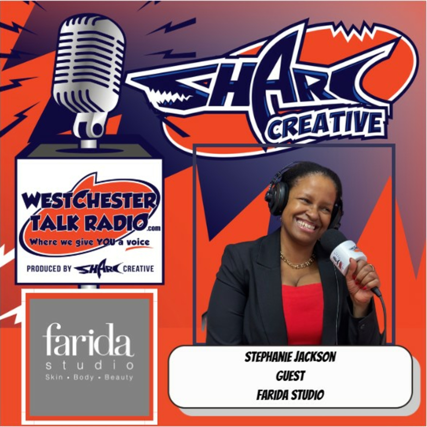Episode 211: Grand Opening of Farida Studio in White Plains, NY Featuring Stephanie Jackson, Frequent Guest of Farida Studio episode artwork