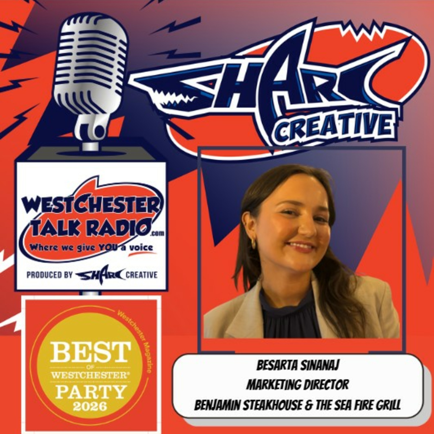 Westchester Magazine’s 2026 Best Of Westchester Party, featuring Besarta Sinanaj, Marketing Director for The Benjamin Restaurant Group episode artwork