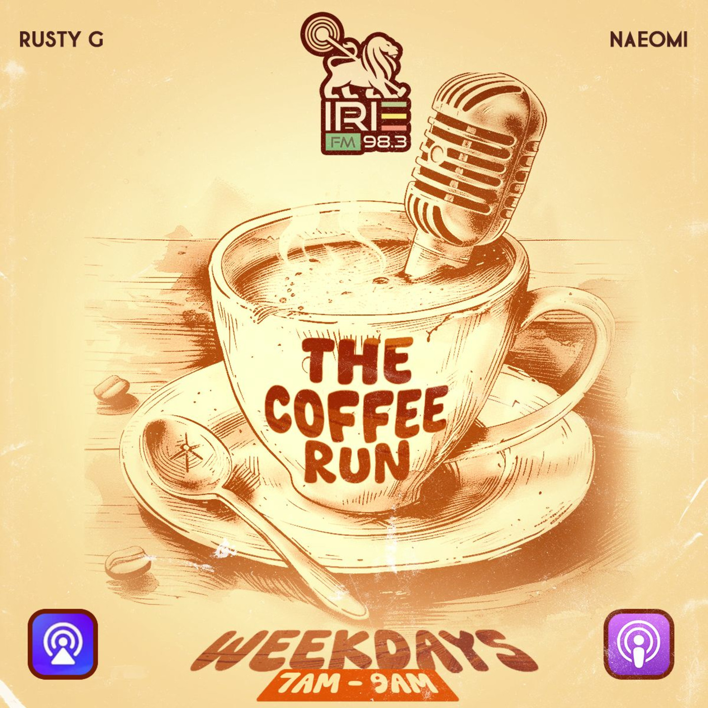 The Coffee Run (9.27.24) - DJ Rusty G LIVE on Irie 98