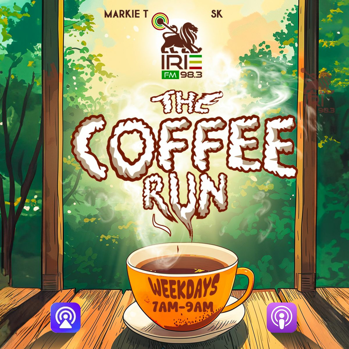 The Coffee Run (2.2.26) - Markie T & Sakaela Justice LIVE on Irie 98 episode artwork