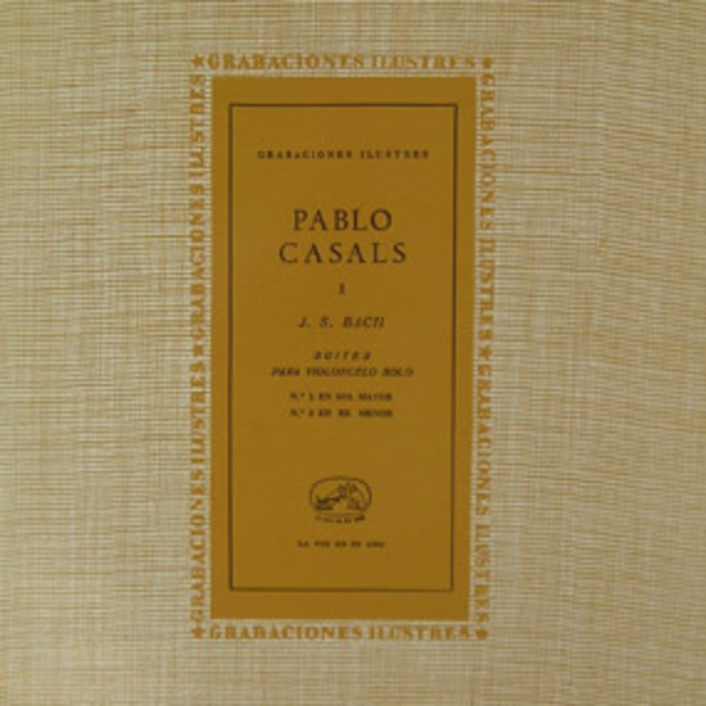 BACH Cello suites nº1, nº2 - PABLO CASALS