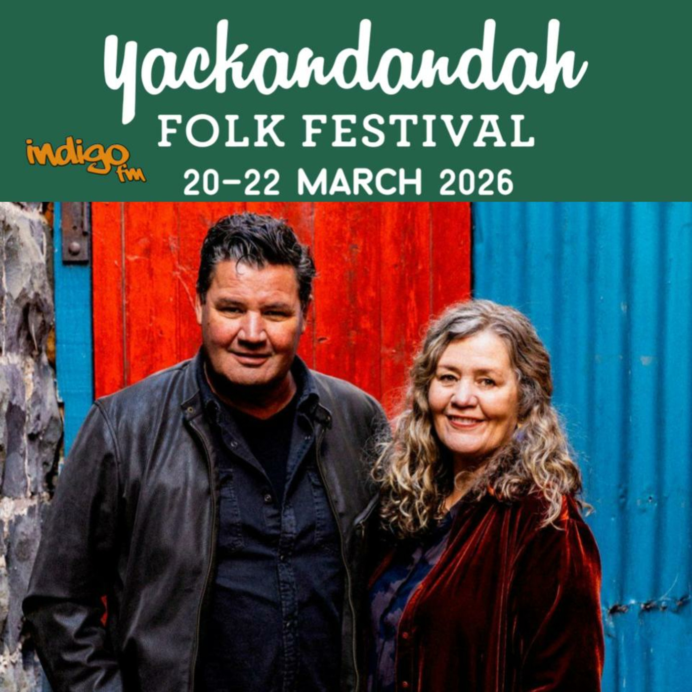 Yackandandah Folk Festival 2026 - Marcia and Damian Howard chat with Tiff
