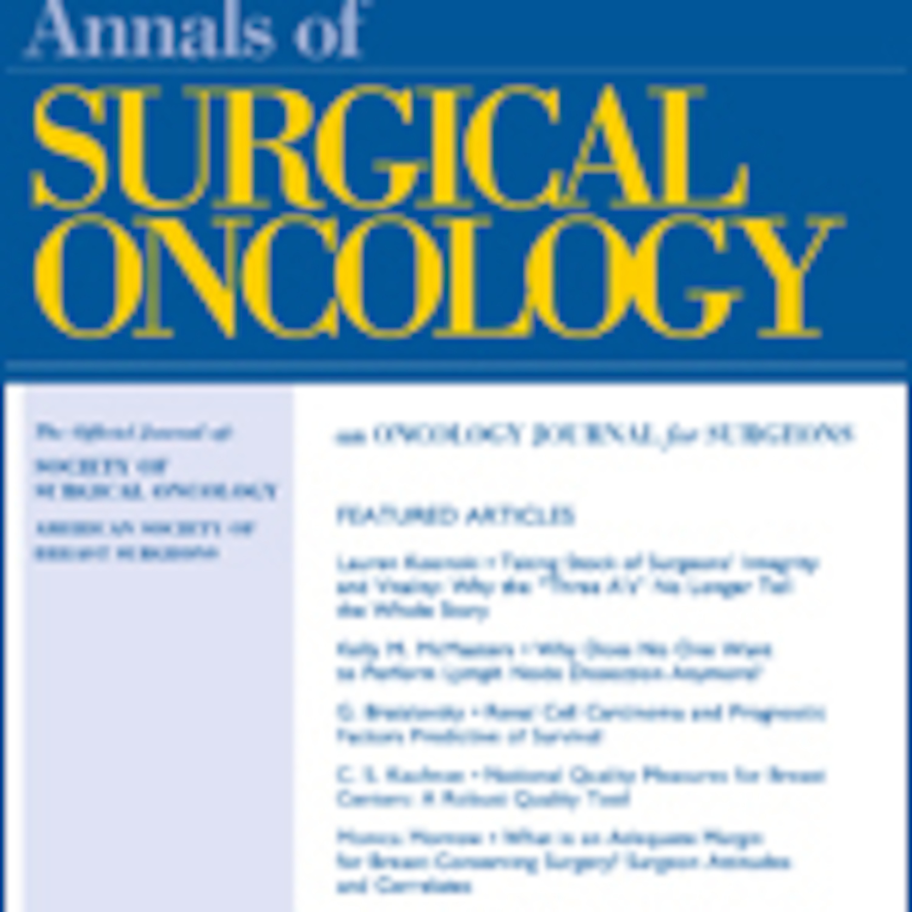 Audio Abstracts from Annals of Surgical Oncology