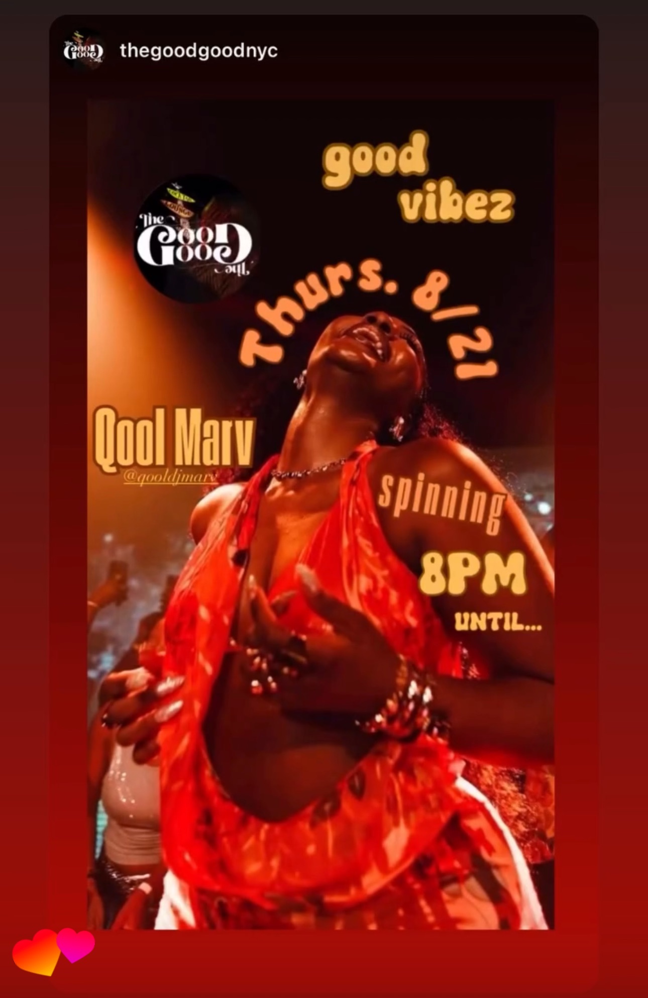 Qool DJ Marv Live at The Good Good Harlem NYC - August 21 2025 - Aura