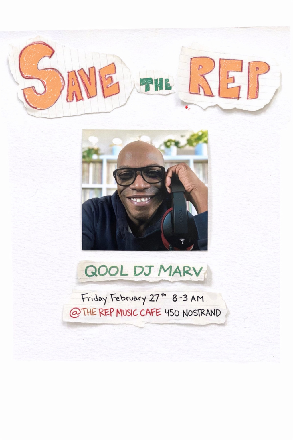 Qool DJ Marv Drum & Bass x Hip Hop and RnB Live at The Rep Cafe - February 27 2026 - Save The Rep!