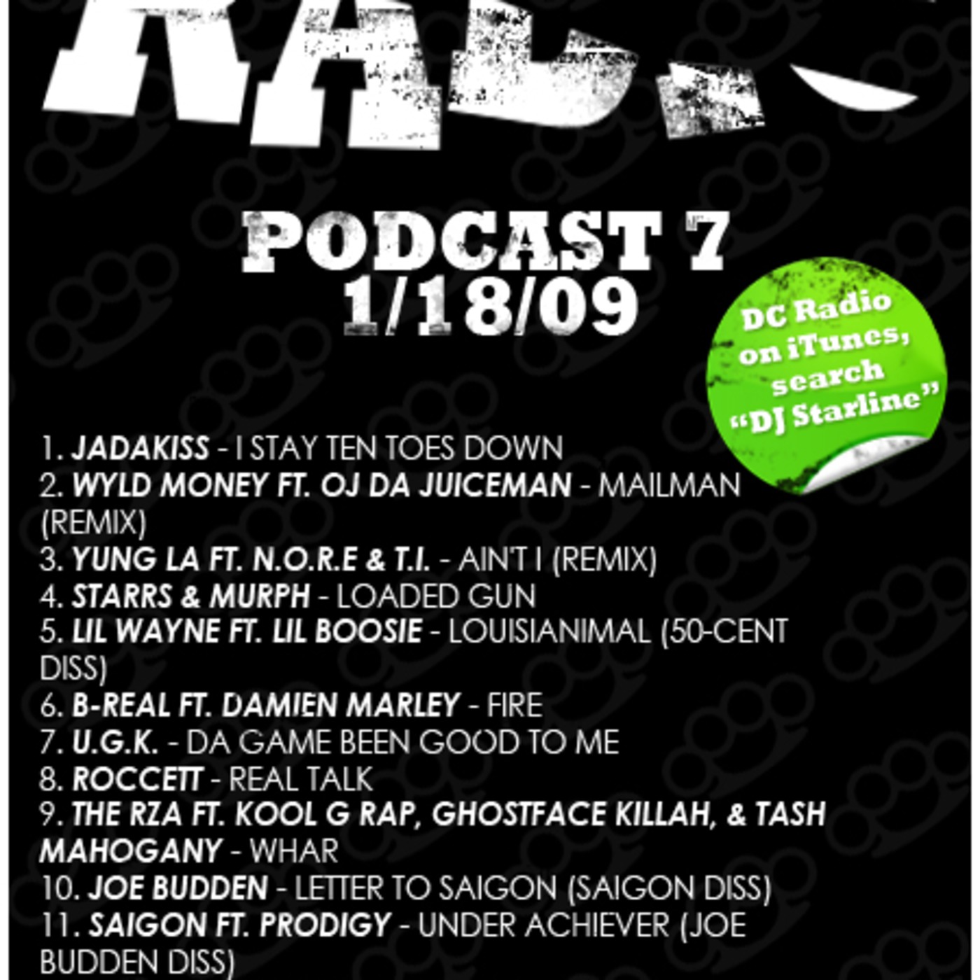 DJ Starline - Dopecut Radio [Podcast 7 - 1.18.09] episode artwork