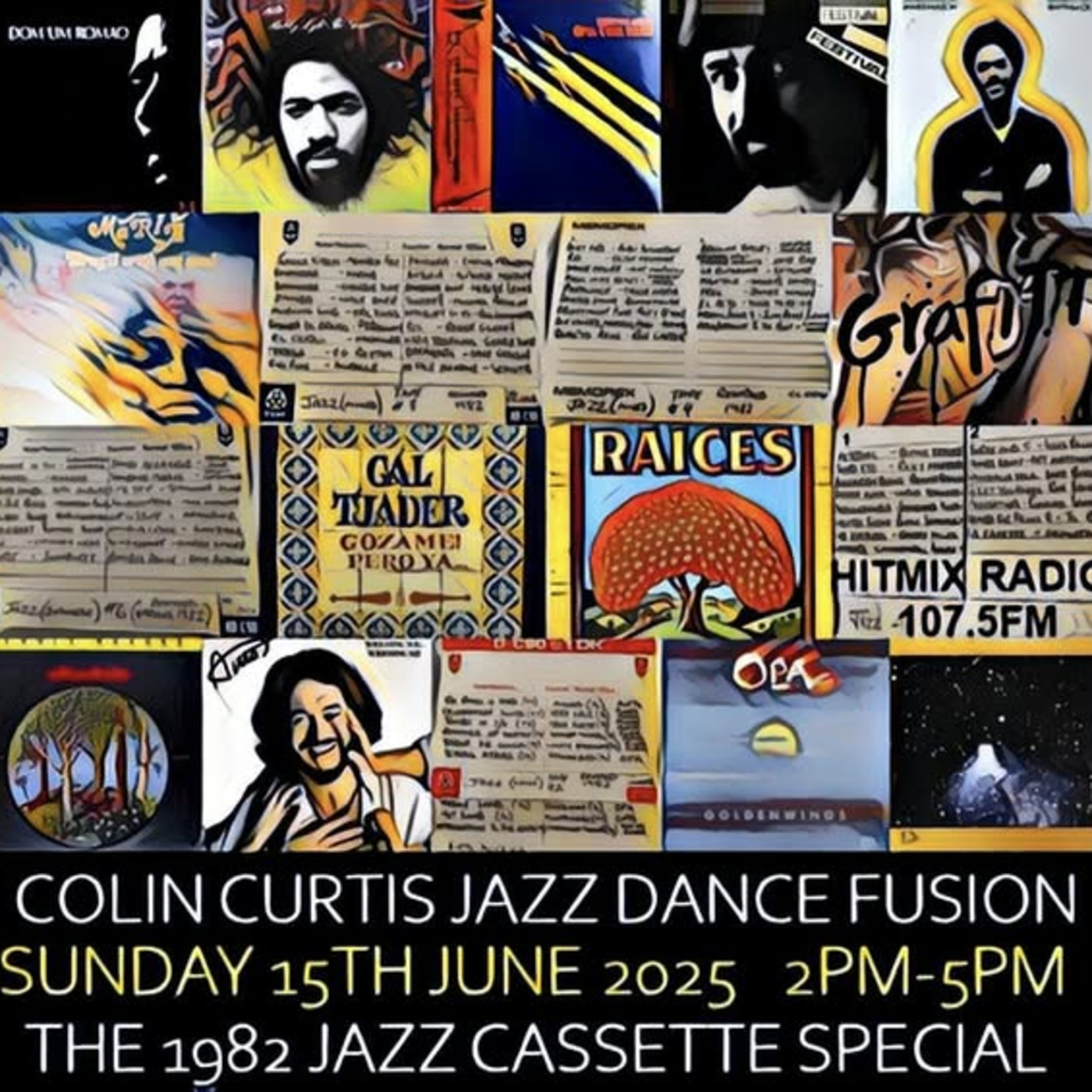 Episode 1188: COLIN CURTIS JAZZ DANCE FUSION 1982 CASSETTE TAPE SPECIAL HITMIX RADIO 107.5FM