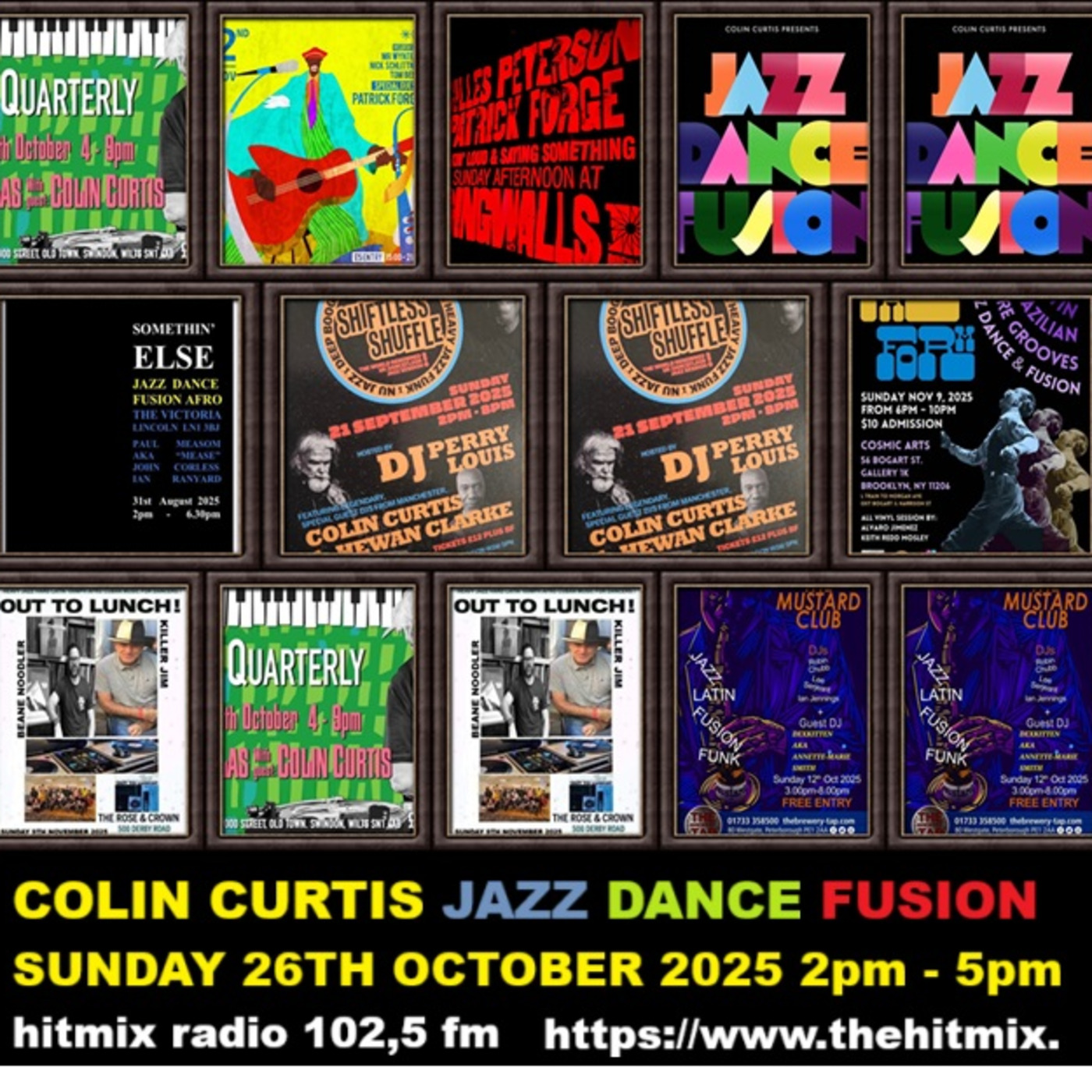 Episode 1222: COLIN CURTIS JAZZ DANCE FUSION JAZZ CLUB SPECIAL SUNDAY 26TH OCTOBER 2025 HITMIX RADIO 107.5FM episode artwork