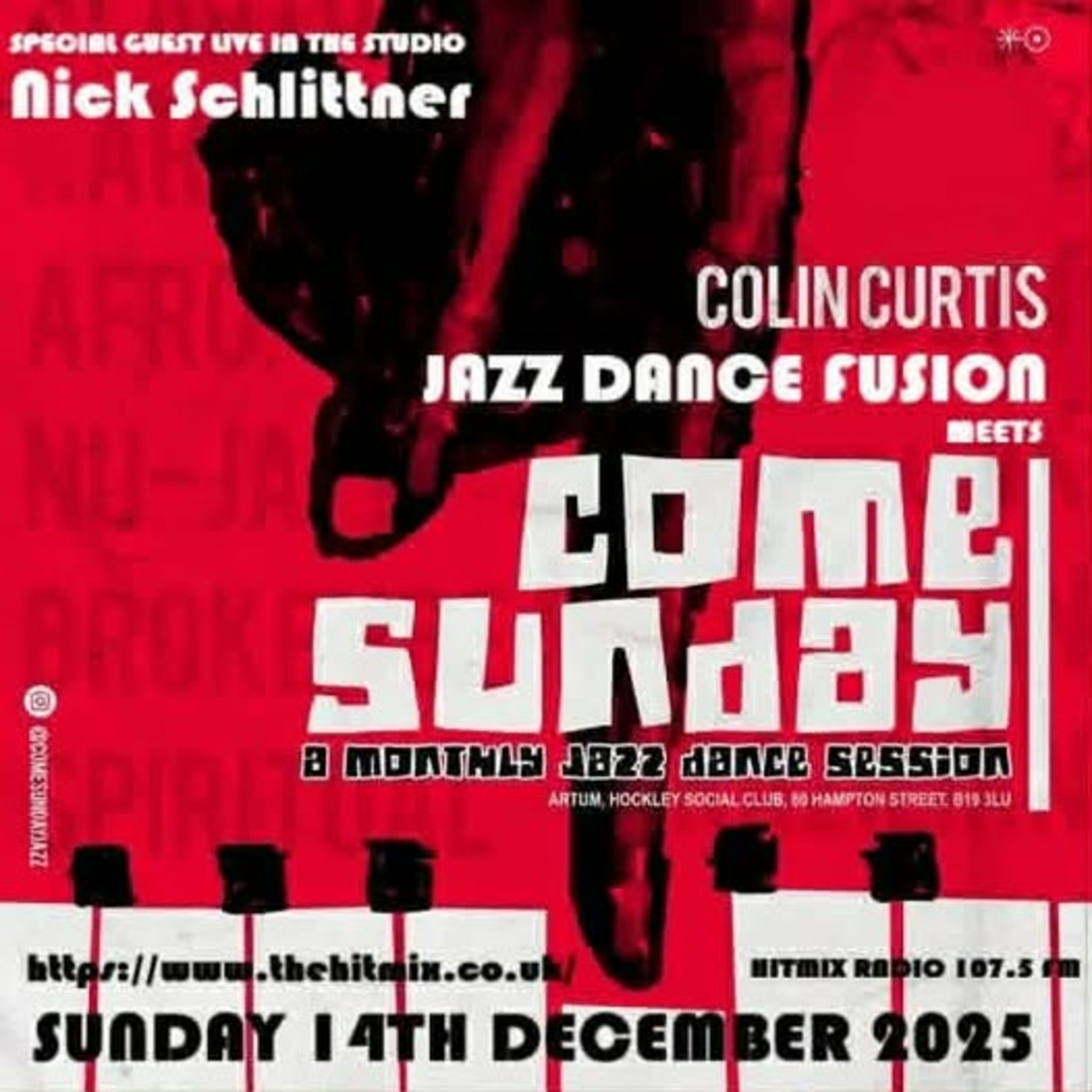 Episode 1236: COLIN CURTIS JAZZ DANCE FUSION SUNDAY 14TH DECEMBER 2025 SPECIAL GUEST NICK SCHLITTNER episode artwork