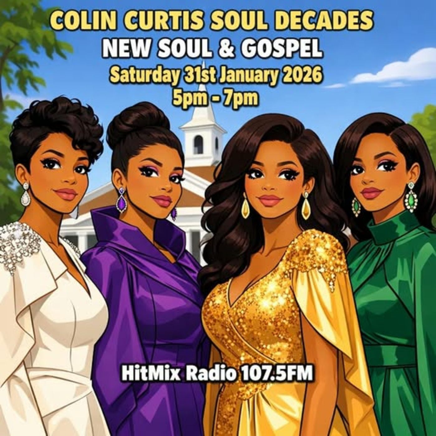 Episode 1248: COLIN CURTIS SOUL DECADES NEW SOUL AND GOSPEL SATURDAY 31ST JANUARY 2026 HITMIX RADIO 107.5FM episode artwork