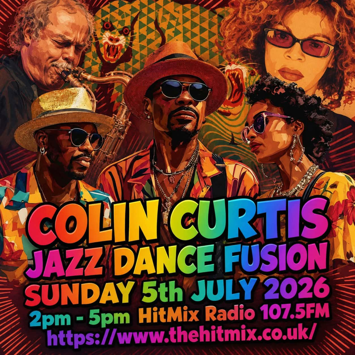 Episode 1296: COLIN CURTIS JAZZ DANCE FUSION SUNDAY 5TH JULY 2026 HITMIX RADIO 107.5FM episode artwork
