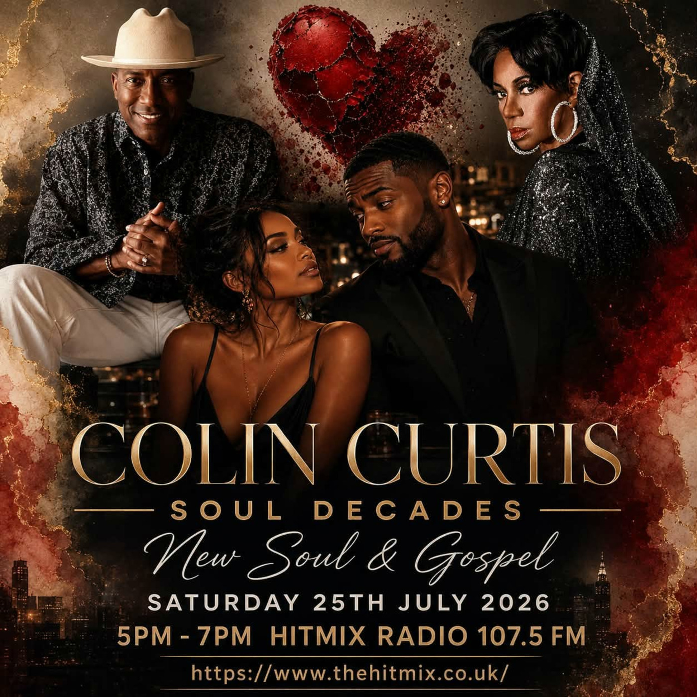 Episode 1301: COLIN CURTIS SOUL DECADES NEW SOUL & GOSPEL SATURDAY 25TH JULY 2026 HITMIX RADIO 107.5FM episode artwork