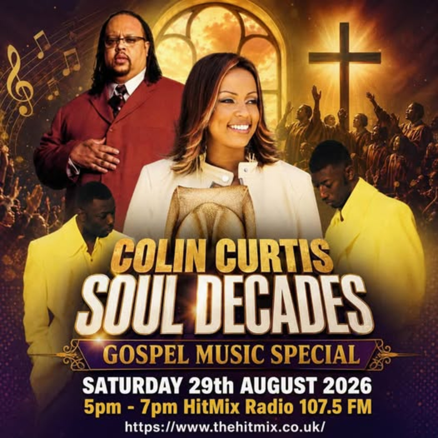 Episode 1311: COLIN CURTIS SOUL DECADES GOSPEL MUSIC SPECIAL SATURDAY 29TH AUGUST 2026 episode artwork