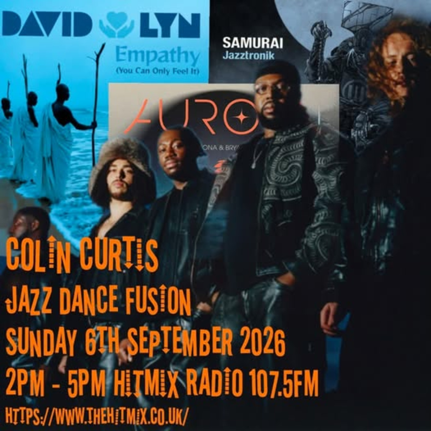 Episode 1314: COLIN CURTIS JAZZ DANCE FUSION SUNDAY 6TH SEPTEMBER 2026 HITMIX RADIO 107.5 FM episode artwork