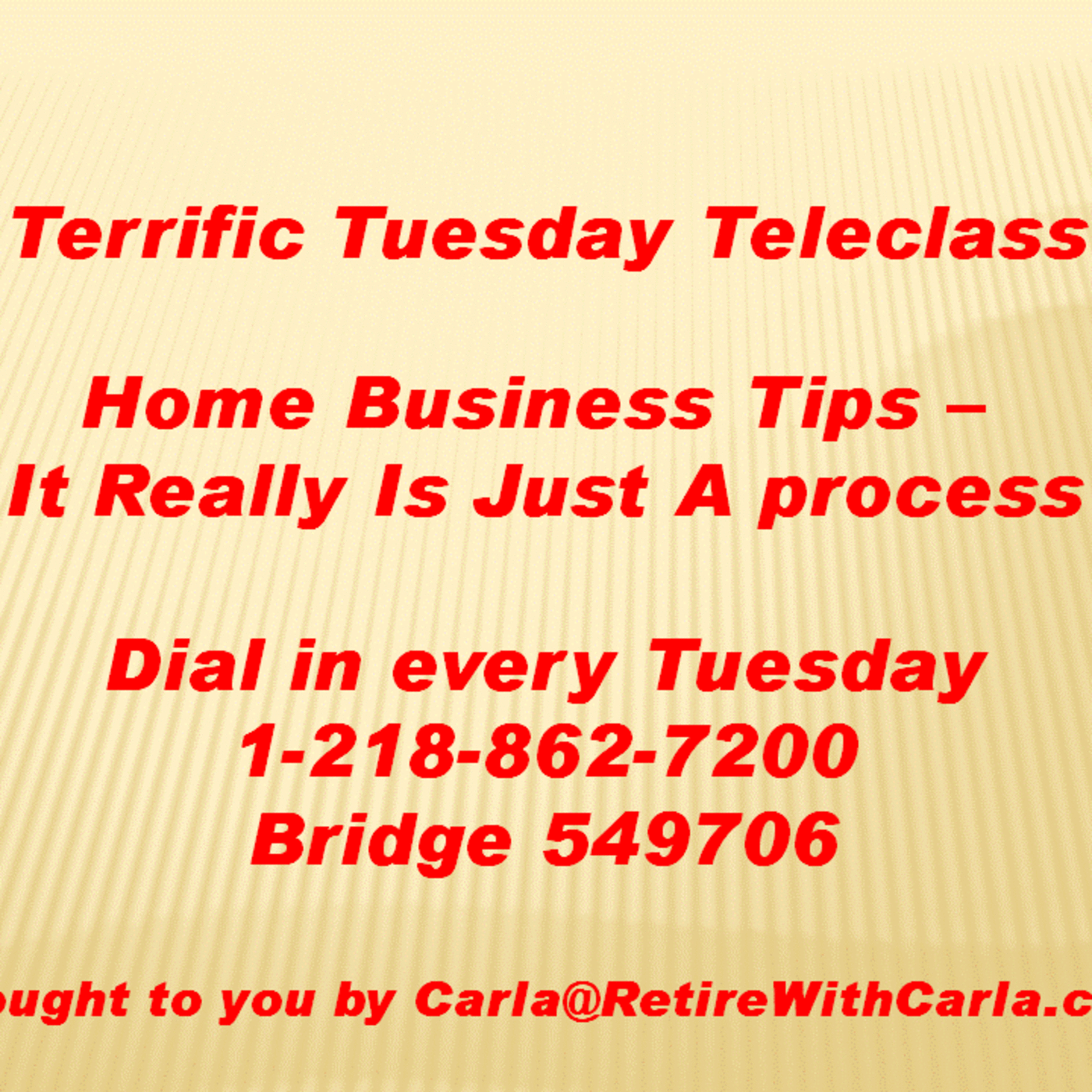 Carla McNeil\'s Teleseminars