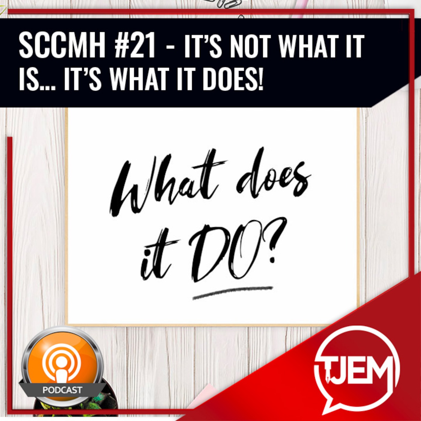 It is Not What it is - It is What it Does - SCCMH Podcast 21 episode artwork