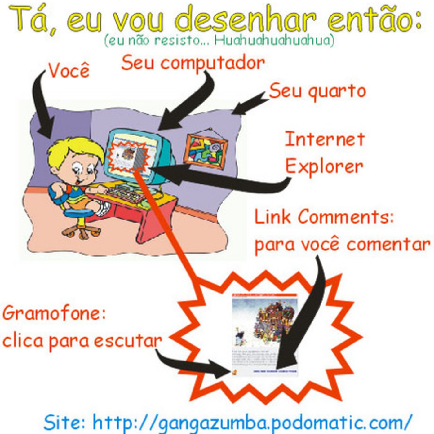 Gangazumba, pod, microfone... hummm, deu merda!