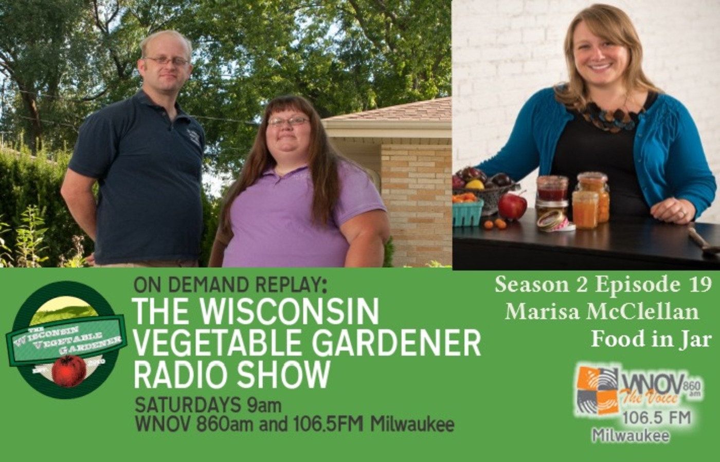 S2E19 Weeding your garden, chemicals not to use in the garden, guest Marisa McClellan The Wisconsin Vegetable Gardener Radio show