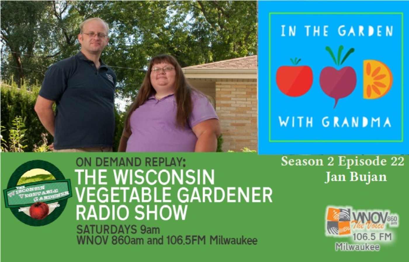 S2E22 Who influenced you to garden? The mittleider garden method, Guest Jan Bujan. The Wisconsin Vegetable Gardener radio show