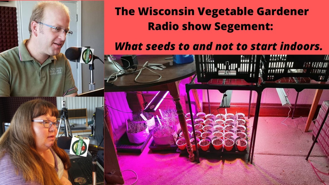 Segment 1 from S4E1 What seeds to start and not start indoors - The Wisconsin Vegetable Gardener radio show