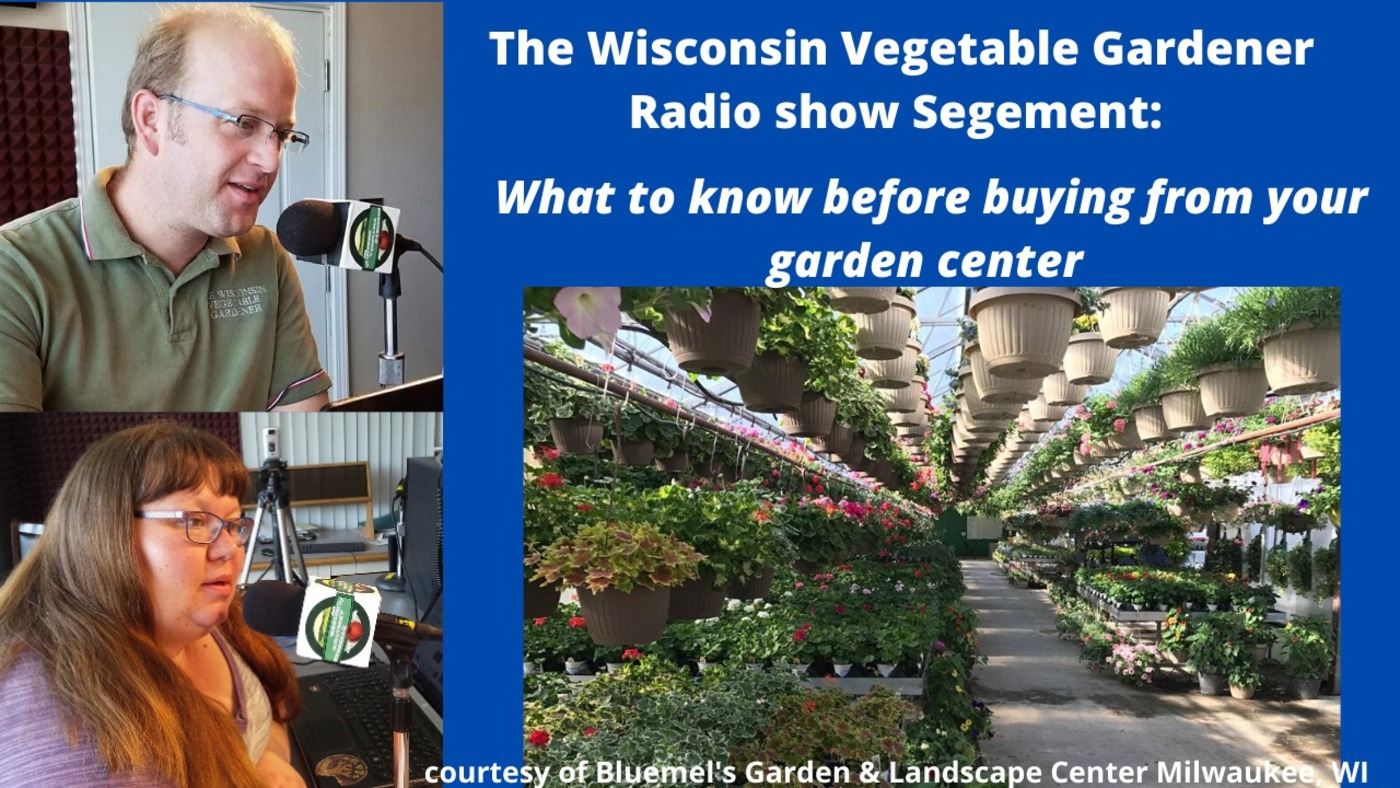 Segment 2 of S4E7  What to know before buying plants at the garden center - The Wisconsin Vegetable Gardener Radio show