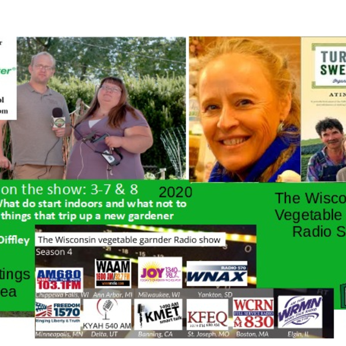 S4E1 The seeds to and not to start indoors, 5 things that trip up gardeners, Guest Atina Diffley - The Wisconsin Vegetable Gardener radio show.
