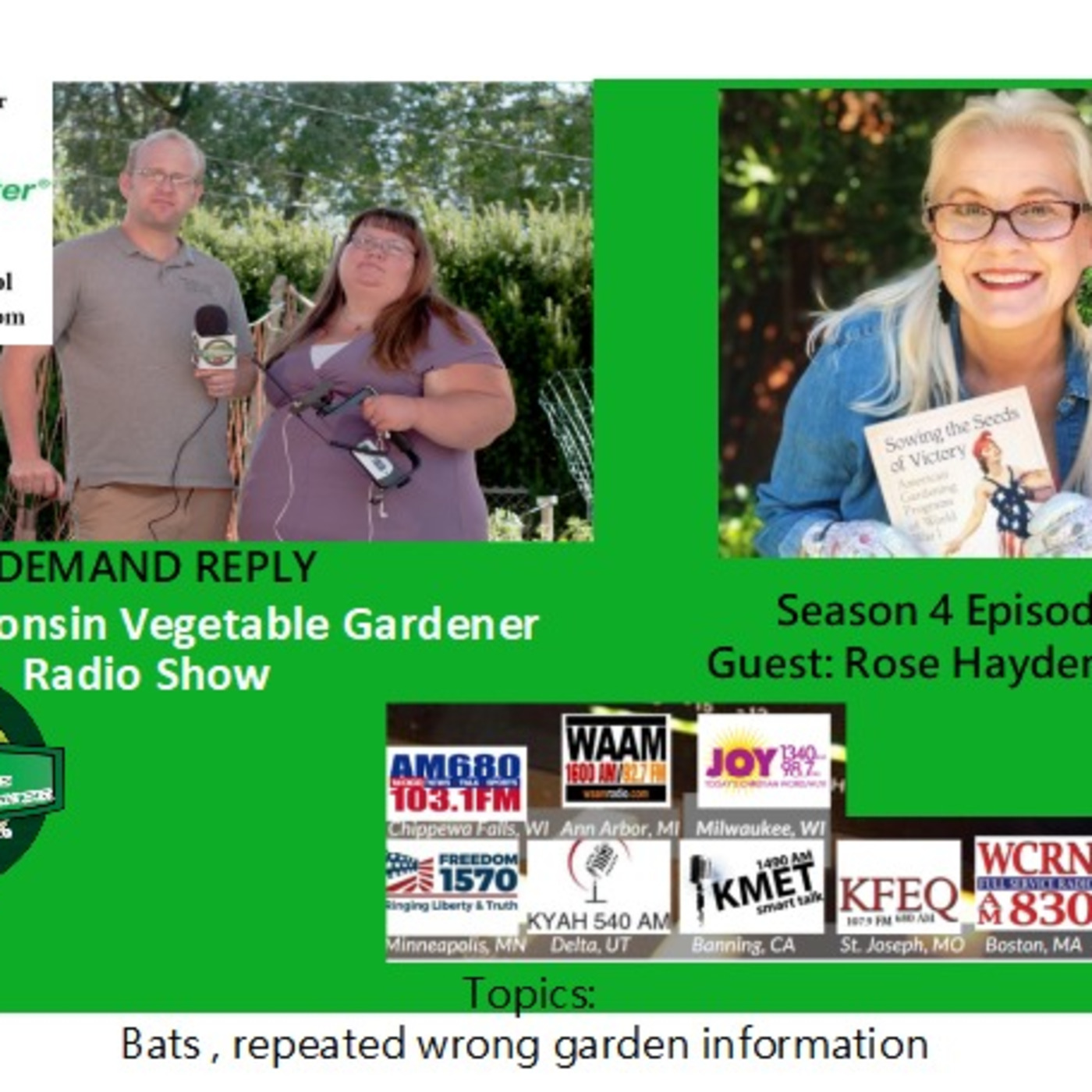 The Gardening with Joey & Holly radio show Podcast/Garden talk radio show (heard across the country)