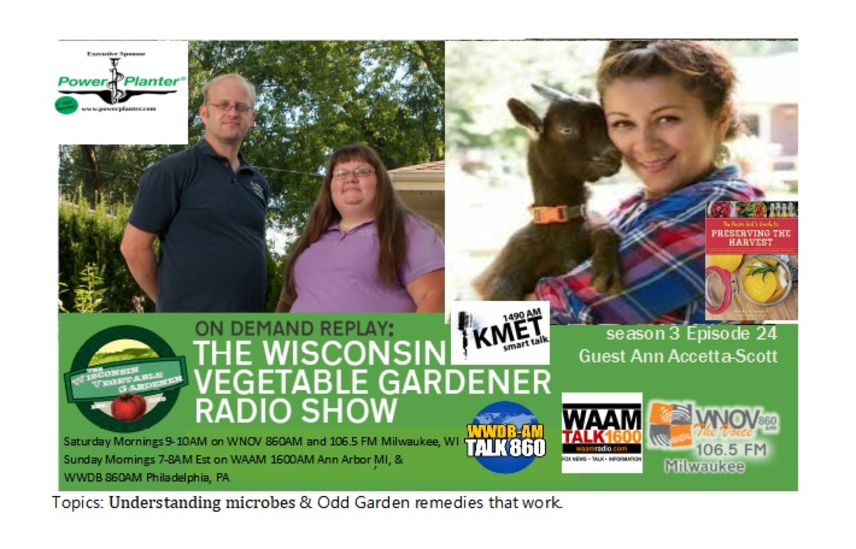 The Gardening with Joey & Holly radio show Podcast/Garden talk radio show (heard across the country)
