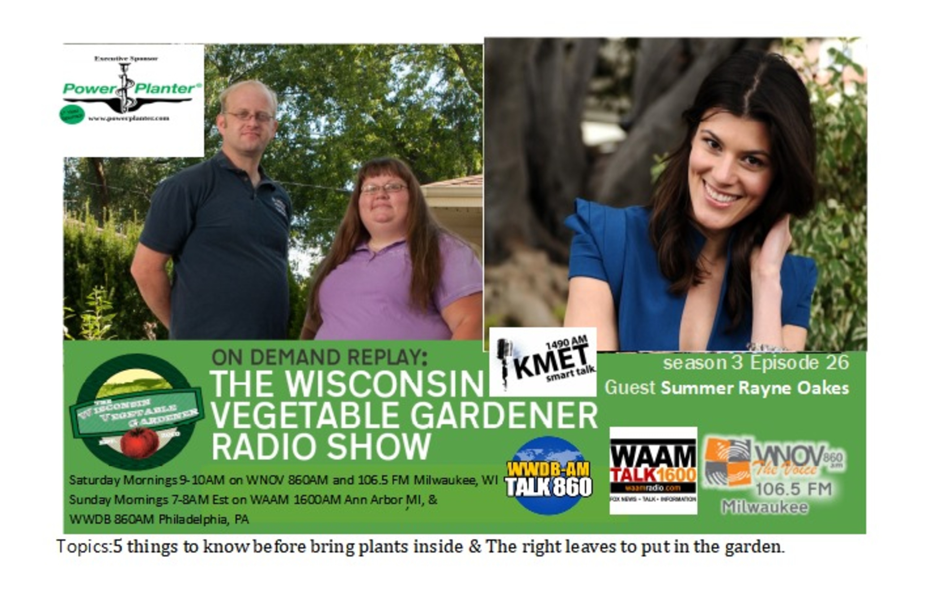 The Gardening with Joey & Holly radio show Podcast/Garden talk radio show (heard across the country)