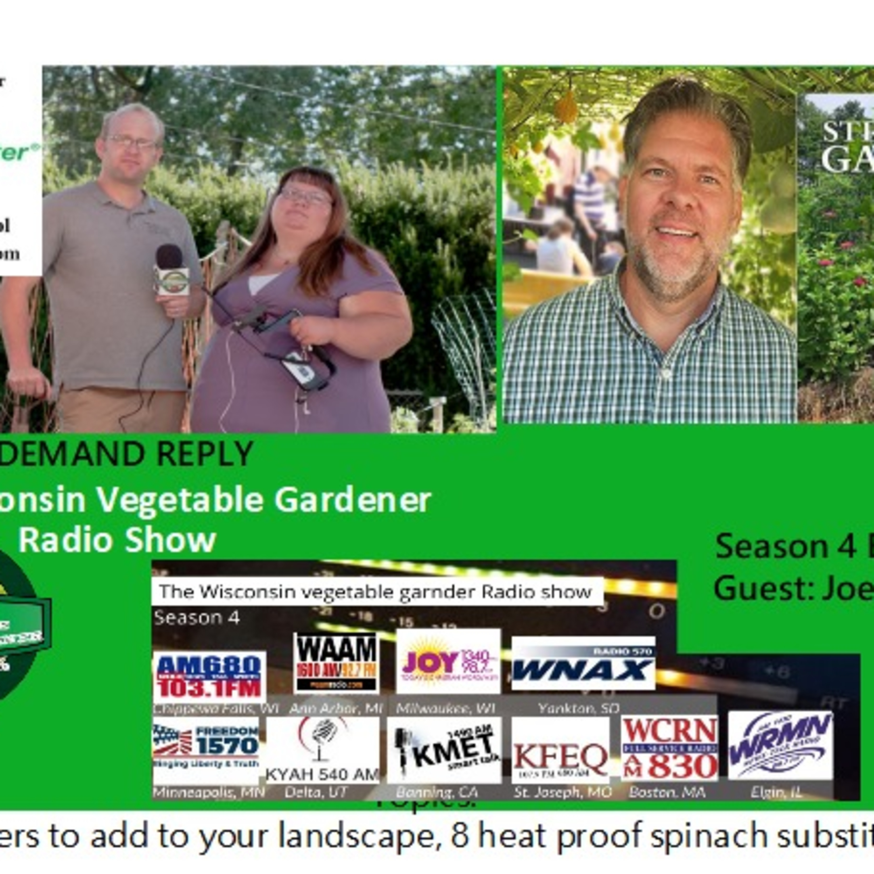 The Gardening with Joey & Holly radio show Podcast/Garden talk radio show (heard across the country)