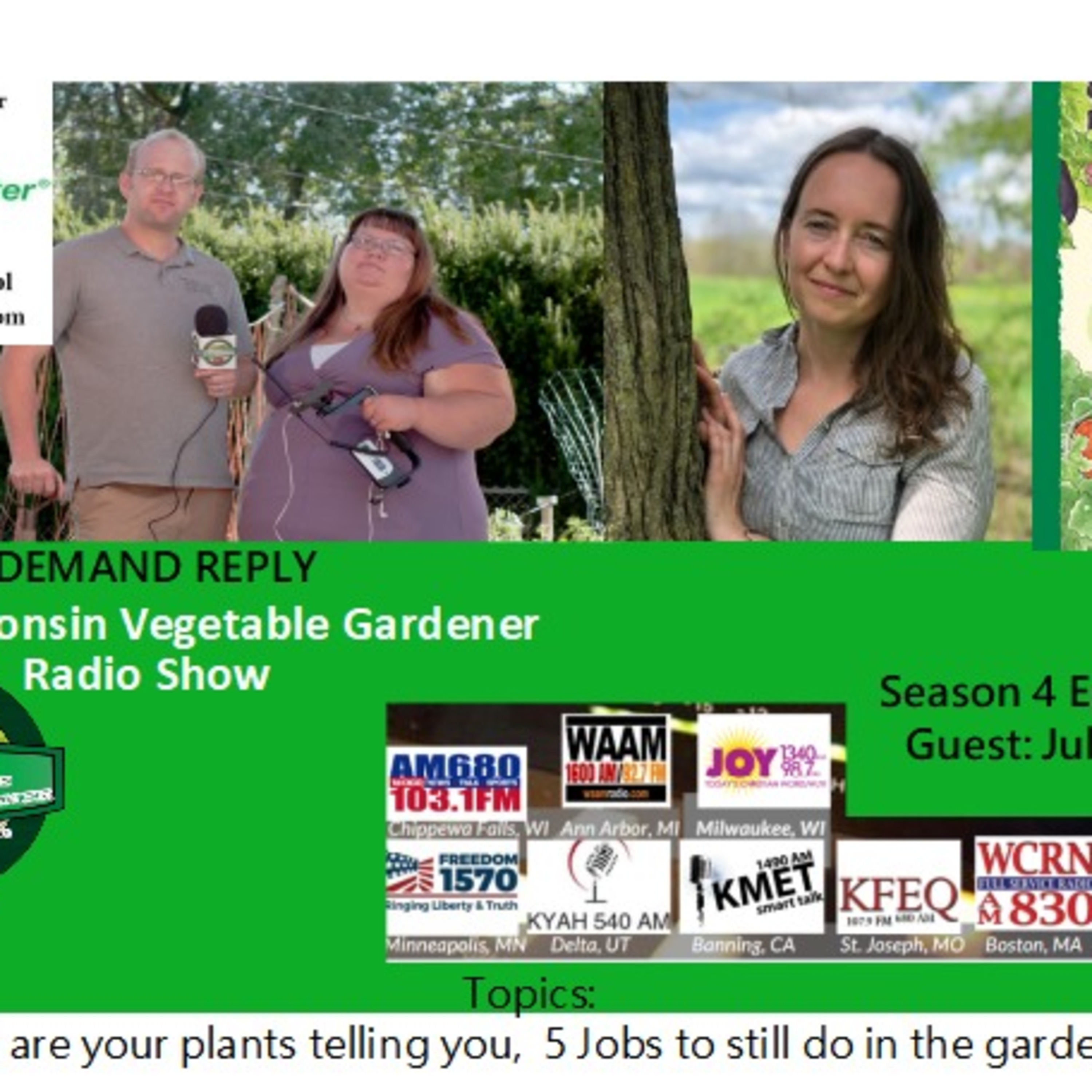The Gardening with Joey & Holly radio show Podcast/Garden talk radio show (heard across the country)