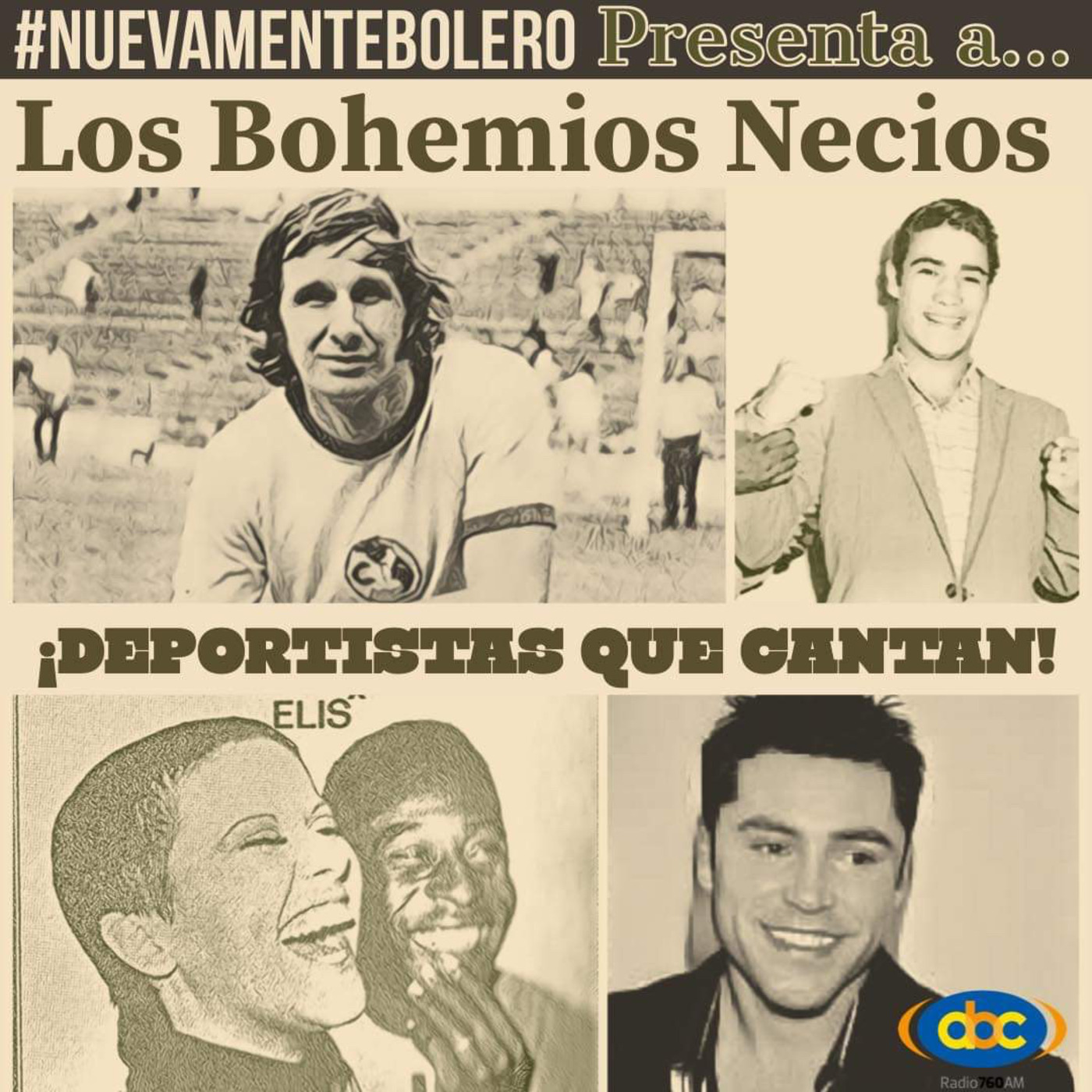 Deportistas cantando