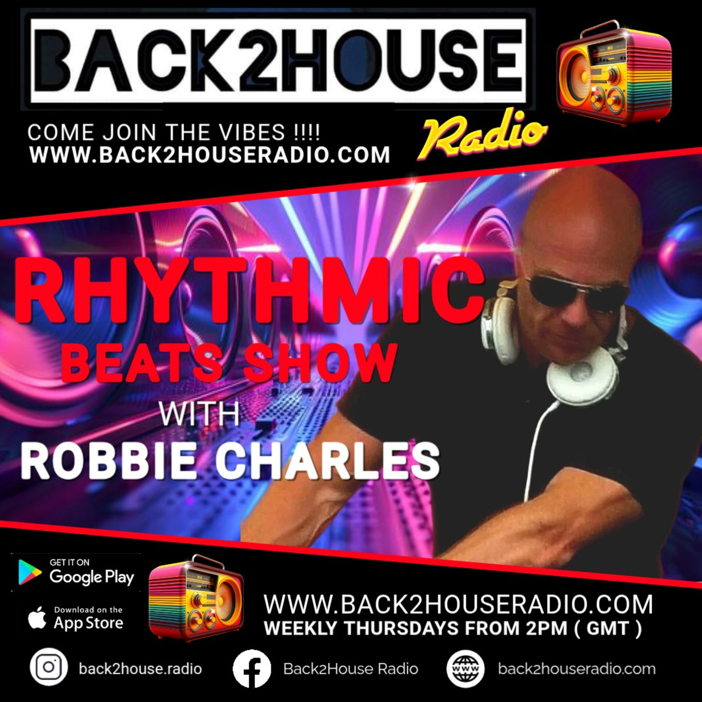 robbie charles rhythmic beats show B2H radio 18th dec 2025
