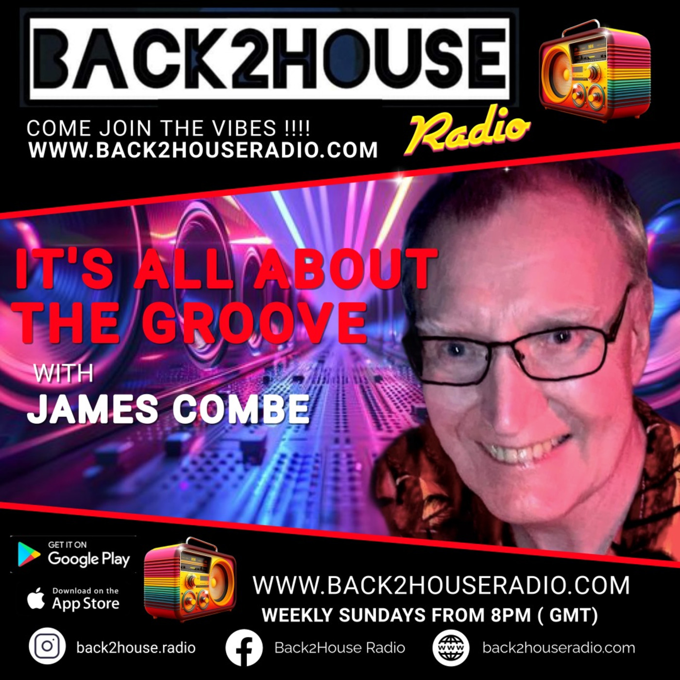 Back2House Radio - James Combe – "It's All About The Groove" - EP 62 - 30.08.26 episode artwork
