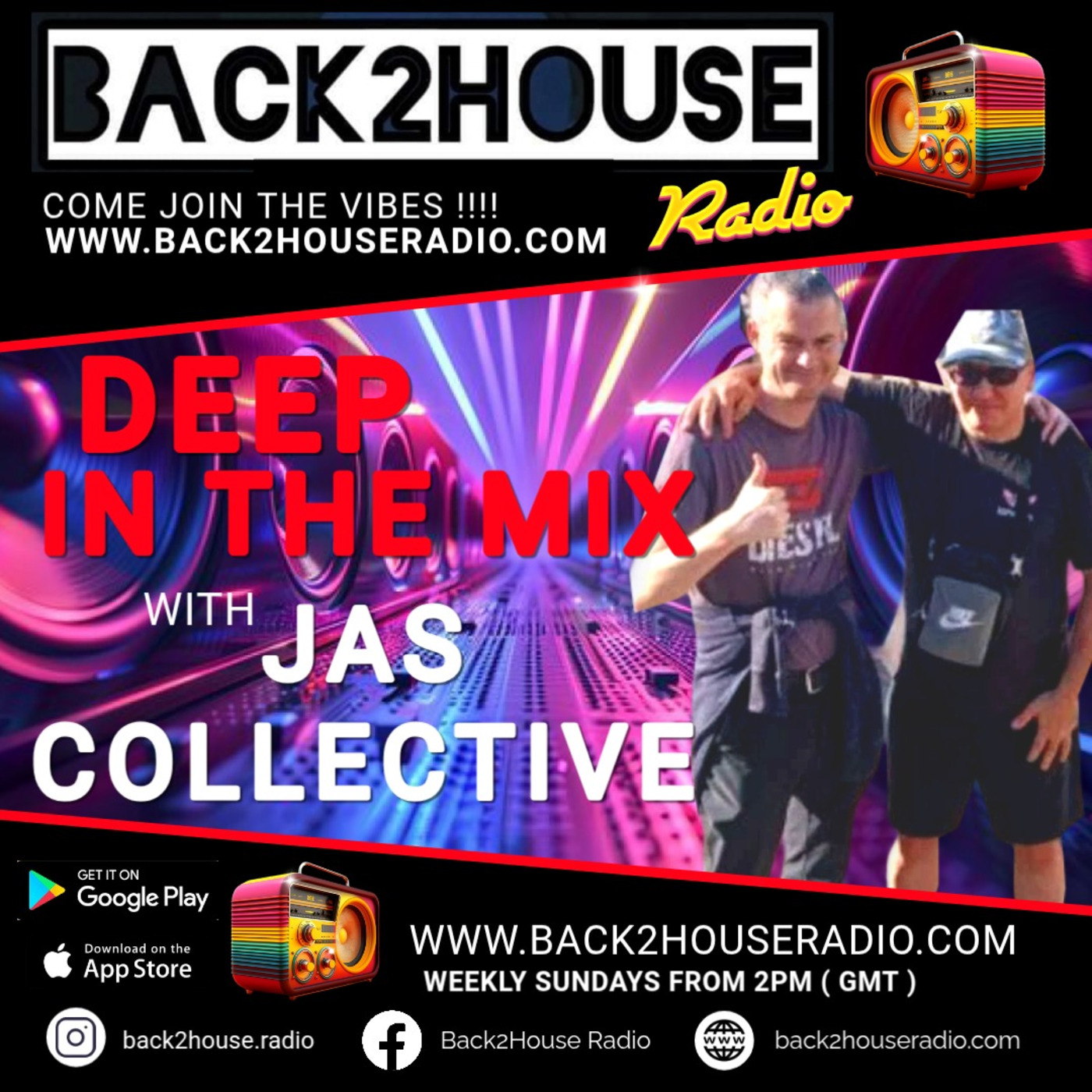 Back2House Radio - JAS Collective - Deep in the Mix Show - 06/09/2026 episode artwork