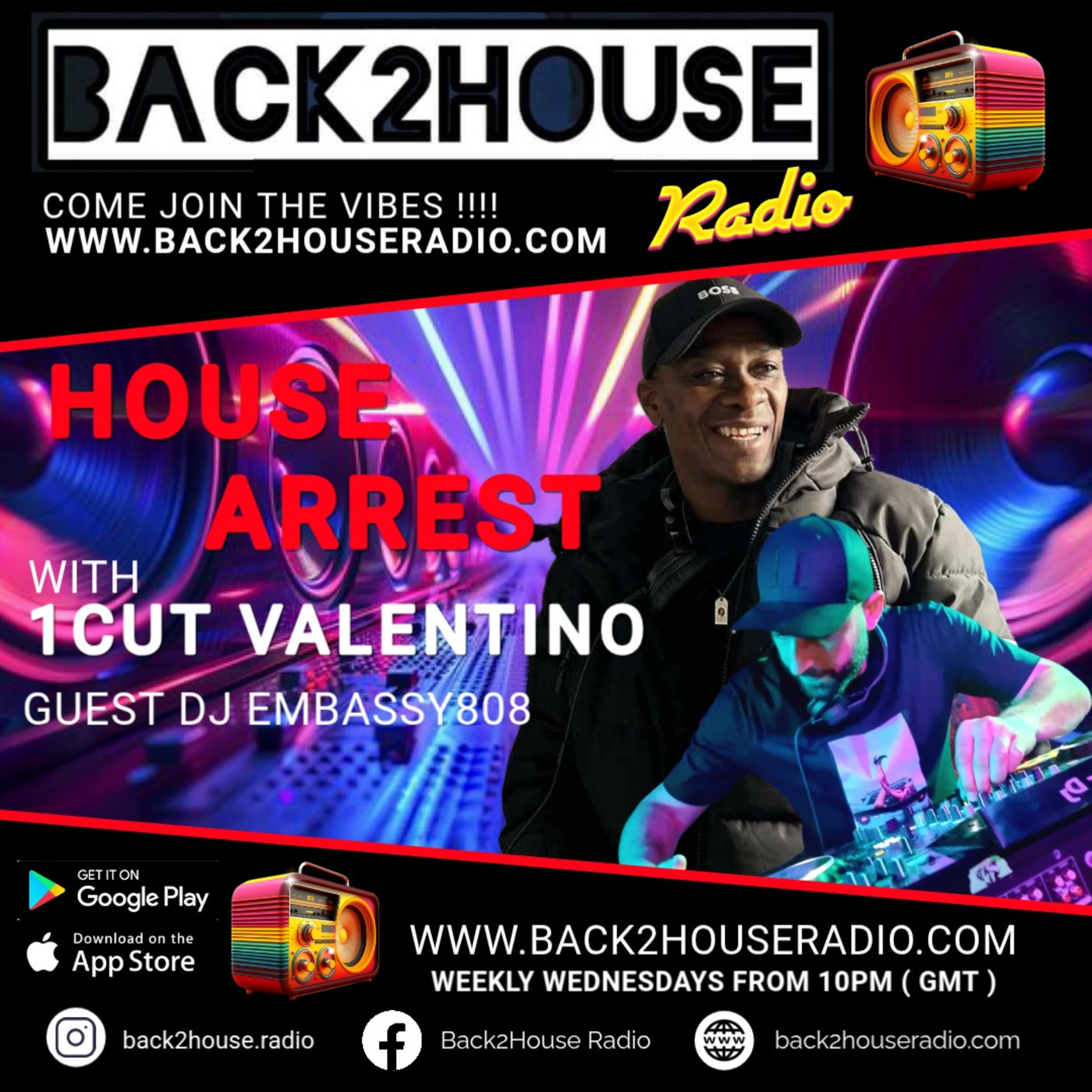 Episode 698: HouseArrest with 1 Cut Valentino and special guest mix Embassy808DJ episode artwork
