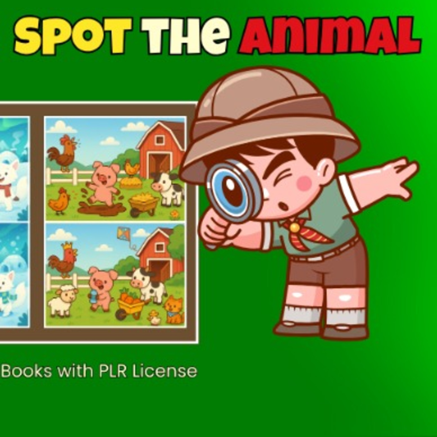 Episode 571: Spot the Animal PLR Review – Prompts Create Spot the Difference Books episode artwork
