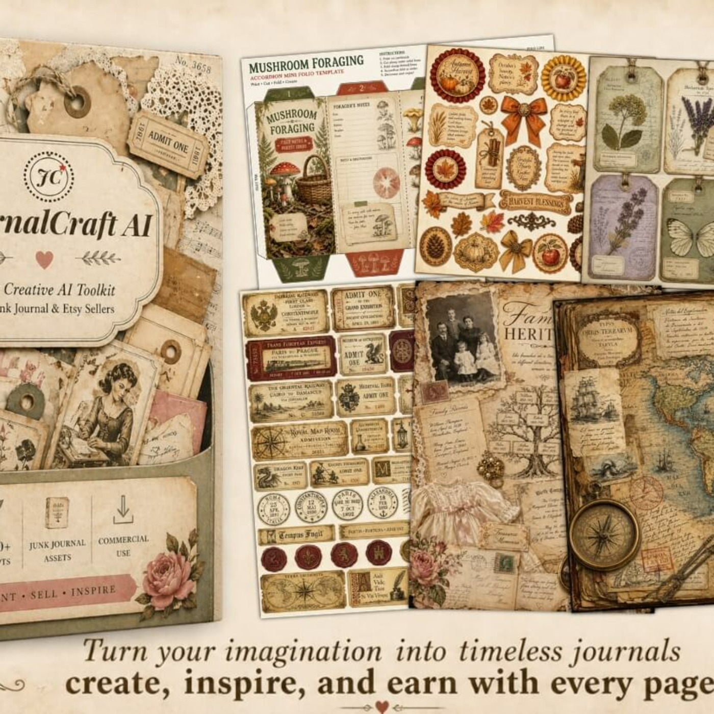 Episode 591: JournalCraft AI – For Junk Journal And Etsy Sellers episode artwork