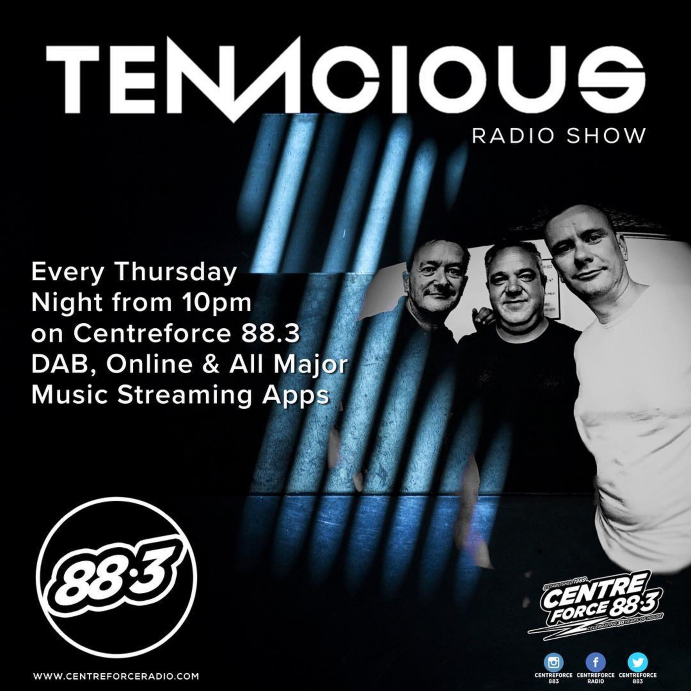 Live on CentreForce 883 DAB 03-01-19