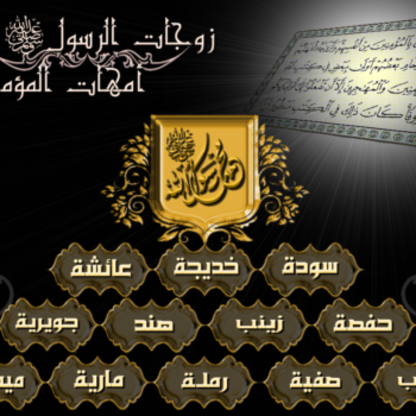 امهات المؤمنين رضوان الله عليهن