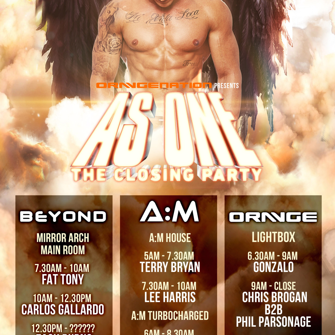 AS ONE CLOSING PARTY - ZACH BURNS LIVE CLOSING SET