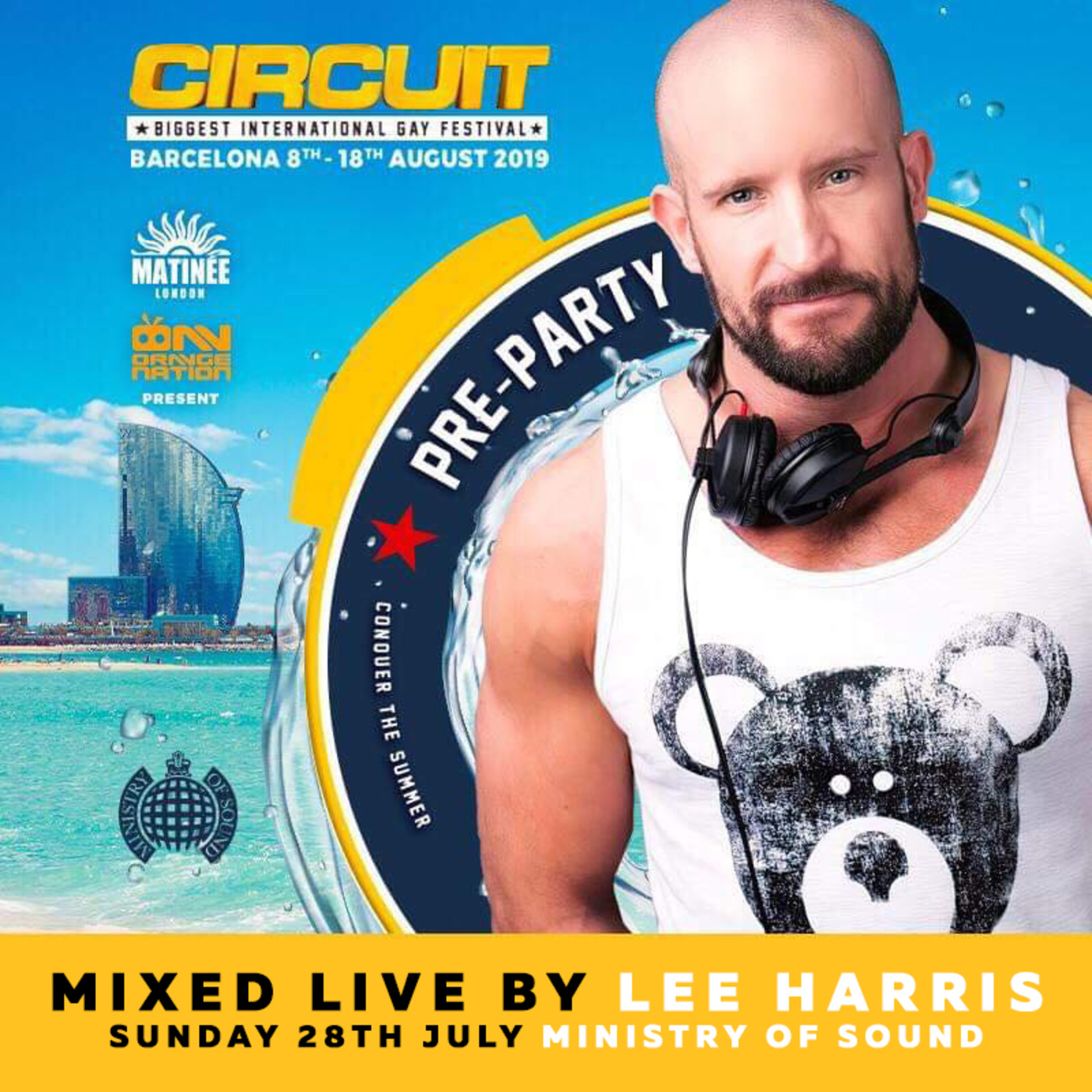 LEE HARRIS - LIVE AT THE CIRCUIT FESTIVAL PRE PARTY (M.O.S 28th July 2019)