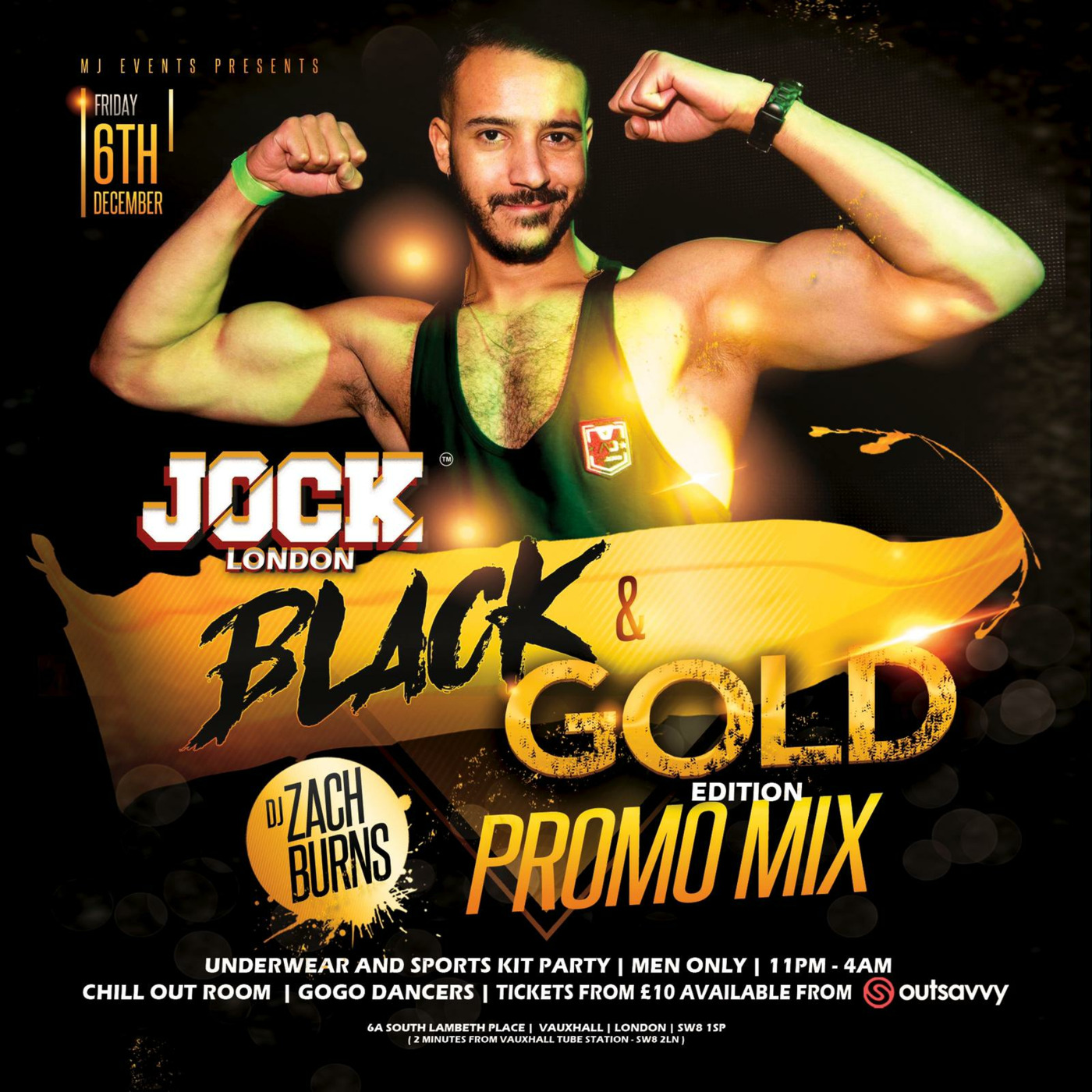 DJ Zach Burns - JOCK LONDON - Black & Gold Promo (Dec 2019)