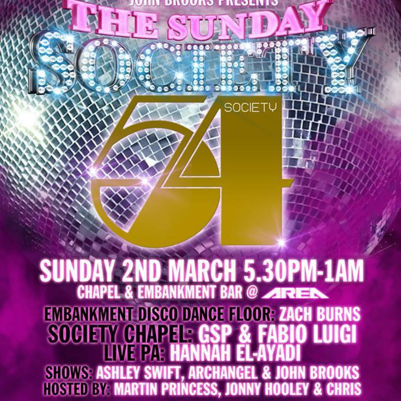 SOCIETY 54! ORANGE NATION BRINGS STUDIO 54 TO LONDON - FEAT ZACH BURNS