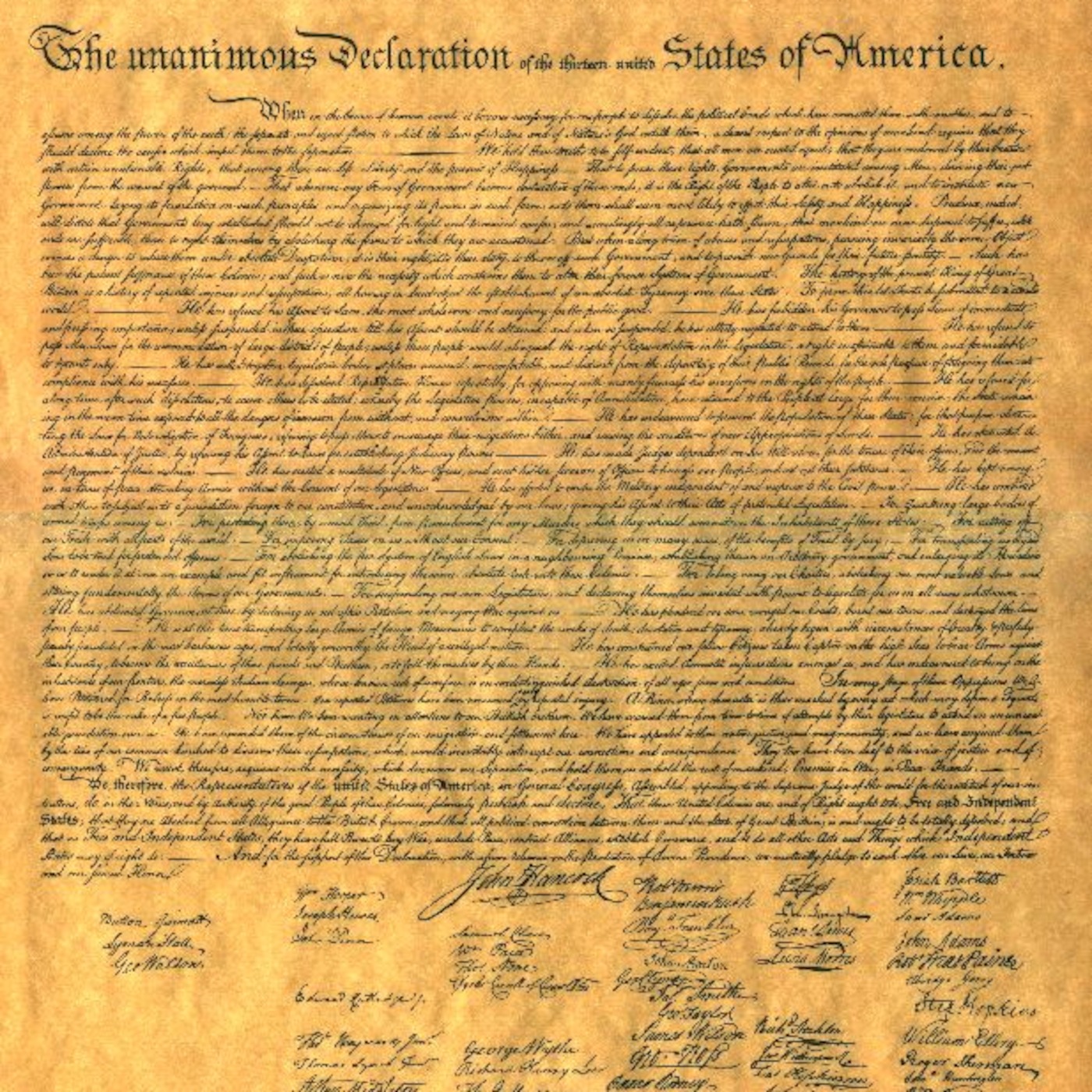The Declaration of Independence