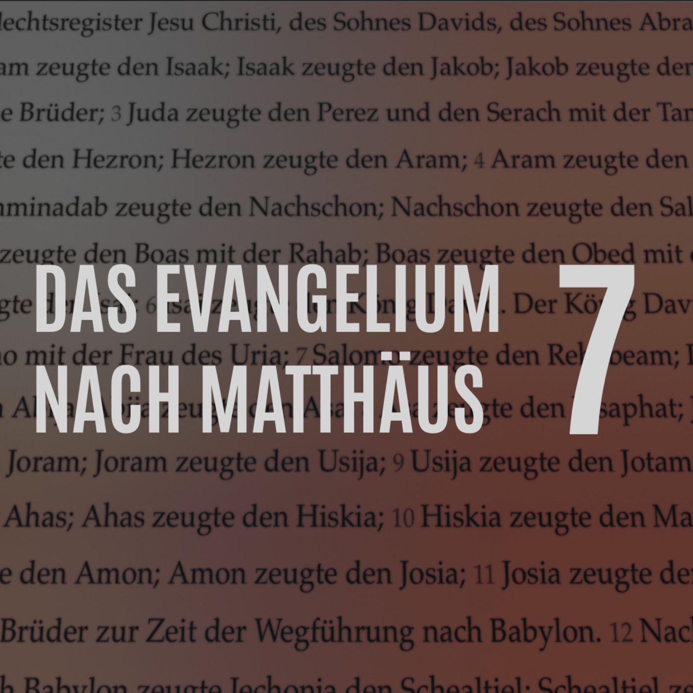 DZW, Episode 146: Matthäus Kap. 7 - Vers für Vers (Heuchelei, Sodomiter, Nächstenliebe, falsche Propheten) episode artwork