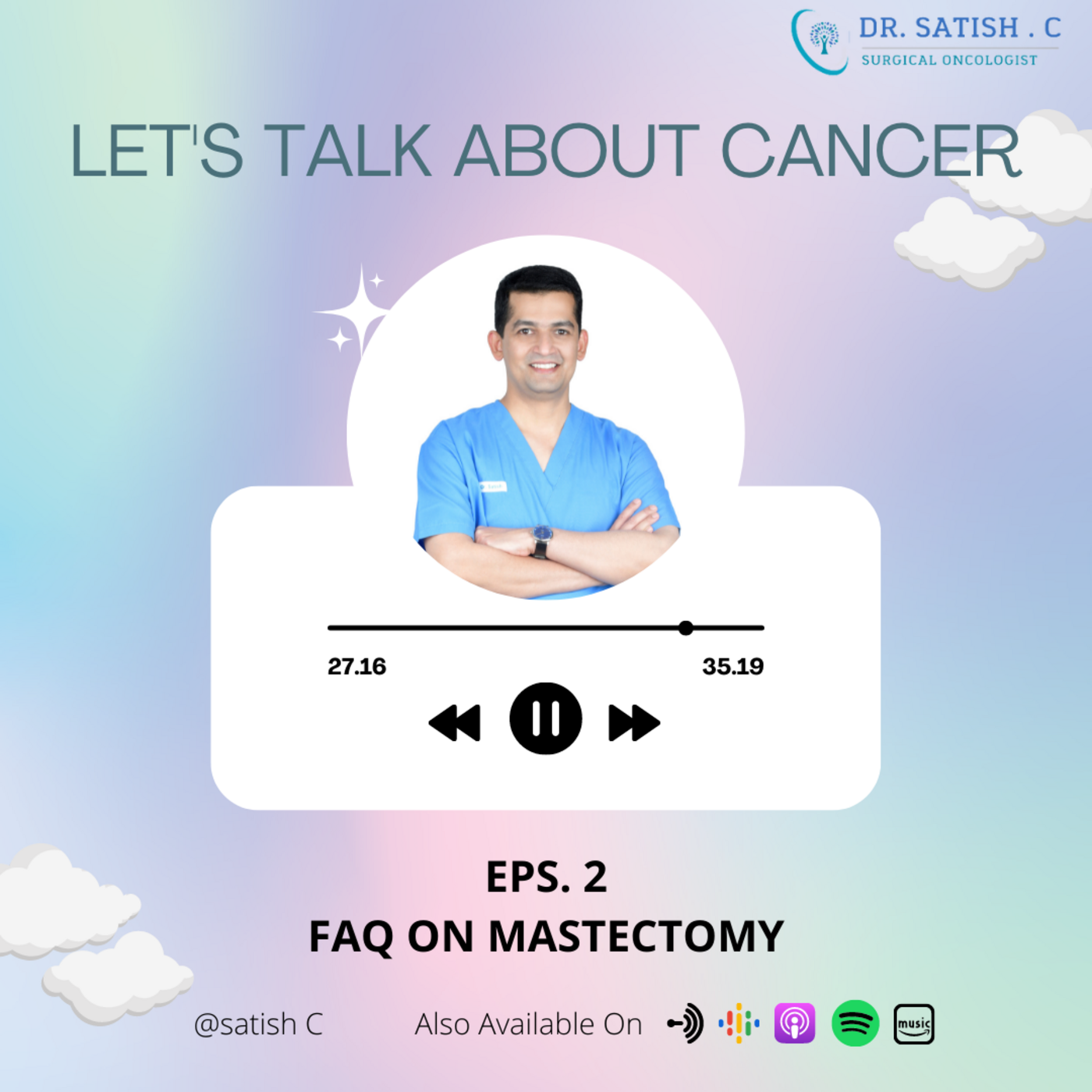 Let\'s Talk about cancer by Dr Satish C