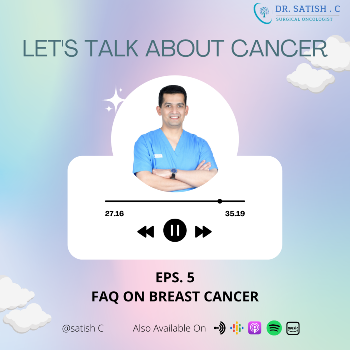 Let\'s Talk about cancer by Dr Satish C
